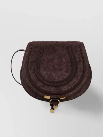 Chloé Small Saddle Suede Crossbody Bag