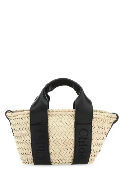 Chloé Small Sense Raffia Handbag