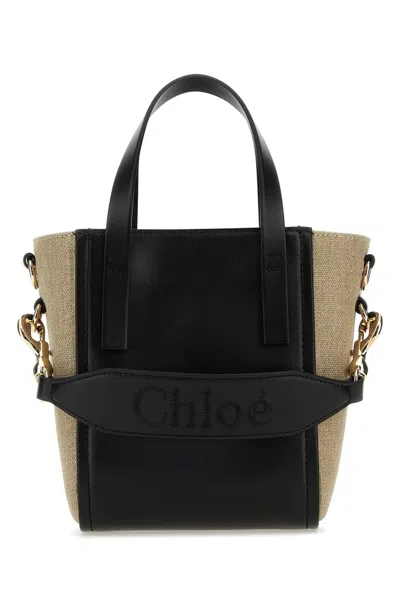 Chloé Small Sense Tote Bag In Black