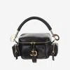 Chloé Leather Camera Handbag Adjustable Strap In Black