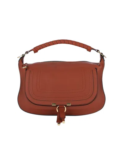 Chloé Small Shoulder Bag Marcie In Brown