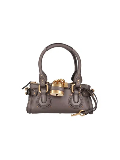 Chloé Small Shoulder Bag "paddington" In Gray
