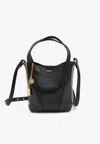Chloé Small Spin Glossy Leather Tote Bag