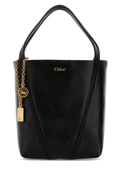 Chloé Small Spin Grained Leather Tote Bag
