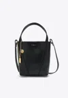 Chloé Small Spin Leather Tote Bag In Black