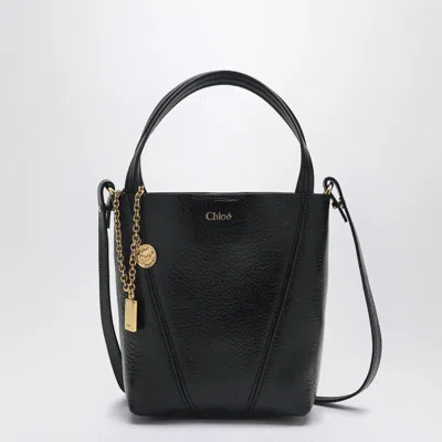Chloé Small Spin Tote Bag In Black