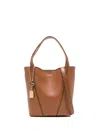 Chloé Small Spin Tote Bag In Brown