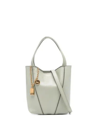 Chloé Small Spin Tote Bag In Green