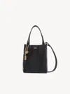 Chloé Borsa Shopping Spin Piccola In Pelle Nera Donna In Black