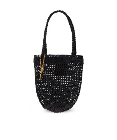 Chloé Small Summer Banana Raffia Tote Bag