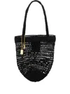 Chloé Small Summer Banana Shopping Raffia Beach Bag In Black
