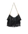 Chloé Small Tassel Shoulder Bag In Black