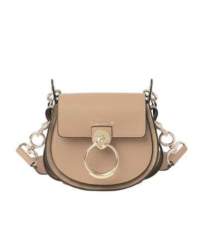 Chloé Small Tess Crossbody Bag In Nude