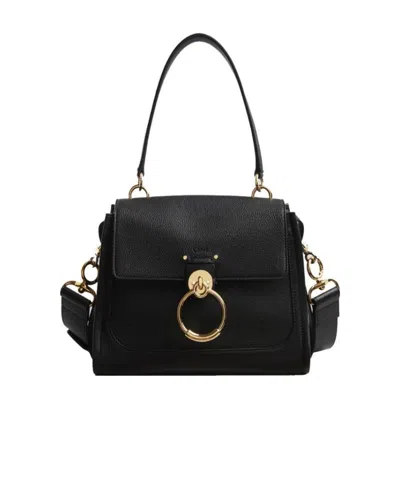 Chloé Small Tess Day Bag In Black