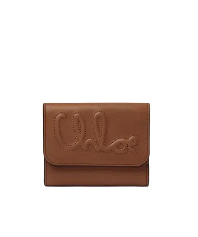 Chloé Small Three-fold Bag In Brown