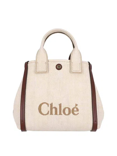 Chloé Small Tote Bag In Sand