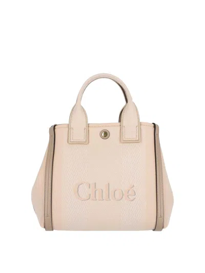 Chloé Small Tote Bag In Sand