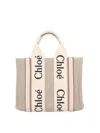 Chloé Chloè Woody Small Canvas Tote