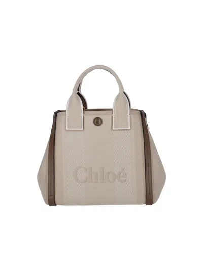 Chloé Small Tote Bag "carry" In White