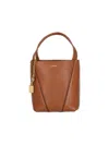 Chloé Structured Brown Shoulder Bag With Textured Finish