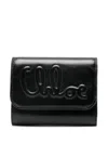 Chloé Small Trifold C  Wallet In Black