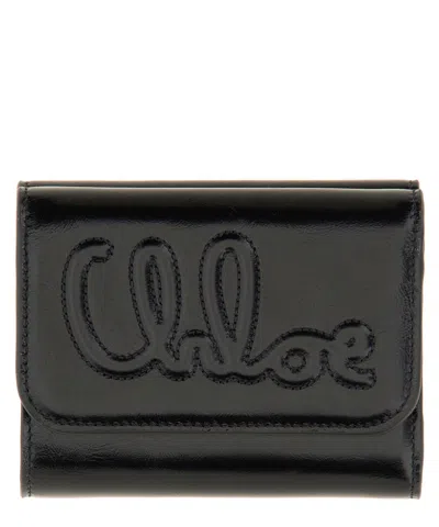 Chloé Small Wallet In Black