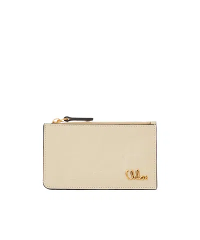 Chloé Small Wallet In Brown