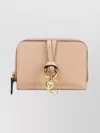 Chloé Small Wallet Featuring Alphabet Design In Metallic