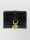 Chloé Small Alphabet Crocodile-effect Leather Wallet