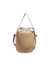 Chloé Womens Chloe Woody Small Paper Bucket Bag