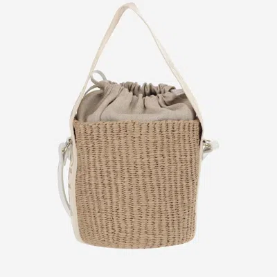Chloé Small Woody Basket Bag In Gray
