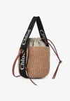 Chloé Small Woody Bucket Bag In Natural