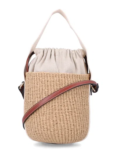 Chloé Chloè Small Woody Basket In Natural Fibers