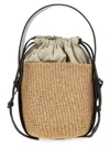 Chloé Mini Woven Leather Basket Bag In Brown