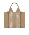 Chloé Small Woody Crossbody Bag In Nude