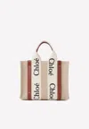 Chloé Chloe' Woody Small Tote Bag In Beige