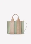 Chloé Small Woody Tote Bag In Green