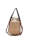 Chloé Small Woody Bucket Bag In Nude & Neutrals