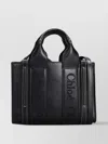 Chloé Woody Mini Black Leather Bag