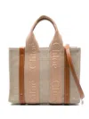 Chloé Small Woody Tote Bag In Neutrals