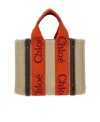 Chloé Small Woody Tote Bag In Nude
