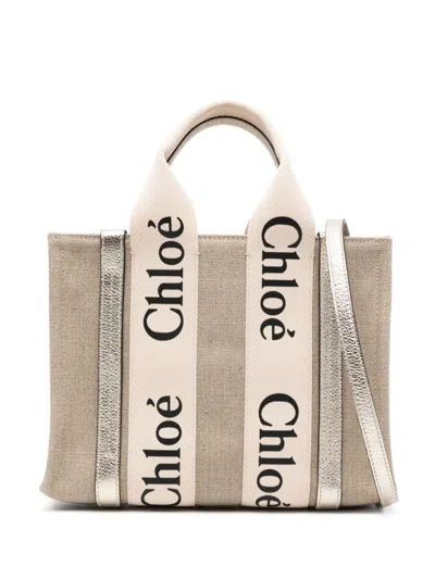 Chloé Kleine Woody Handtasche In Nude