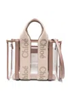 Chloé Pvc Small Woody Handbag In Pink