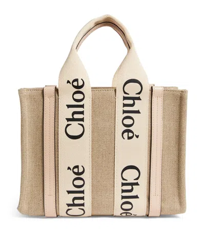 Chloé Small Woody Tote Bag In Pink