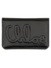 Chloé Smooth Leather Wallet In Black