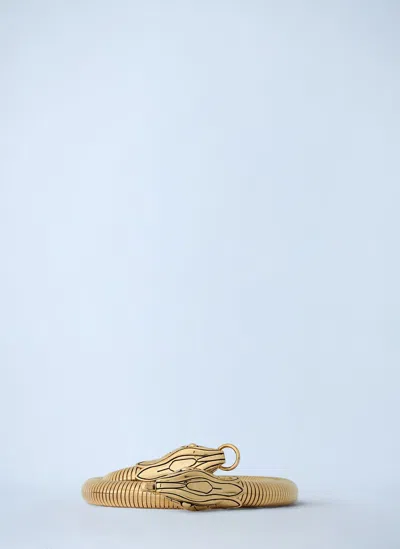 Chloé Women Snake Belt In Gold