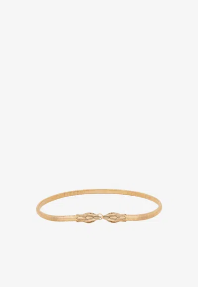 Chloé Snake Brass Belt In Gold