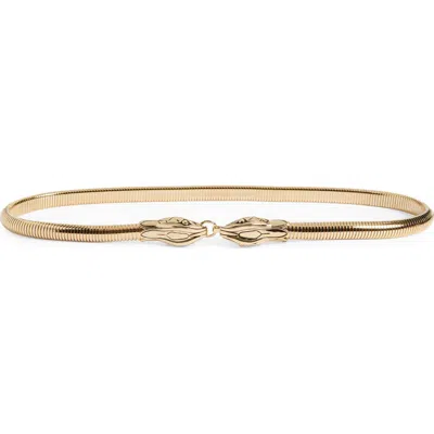 Chloé Snake Chain Belt In Vintage Gold