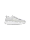Chloé Low Top Sneakers Textured Sole In Gray