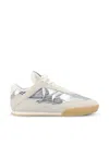 Chloé Kick Metallic Leather Kick Sneakers In Silver